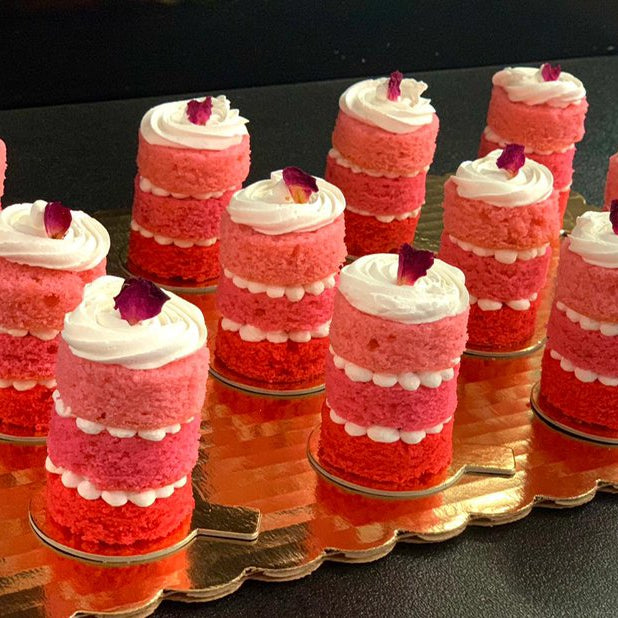 Rose Mousse Cake Cups